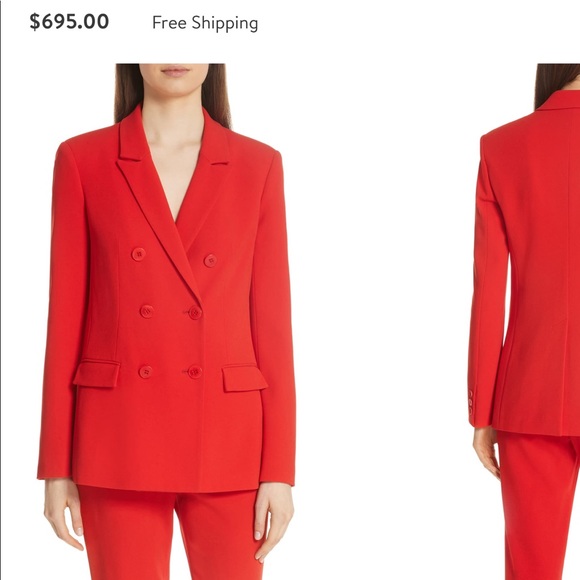 tibi red blazer